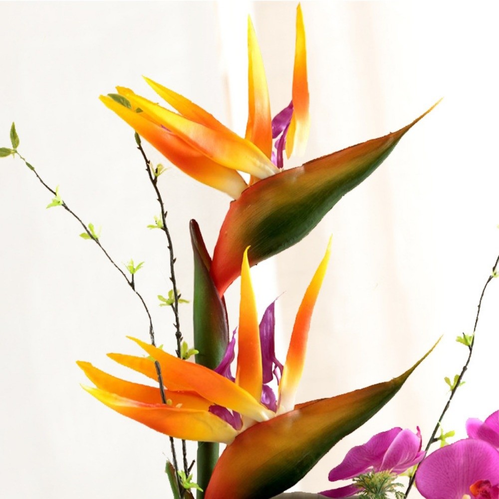 새로운 롱 스템 인조 버드 오브 파라다이스 장식용 정통 - Bird Paradise Strelitzia 리뷰 및 가격